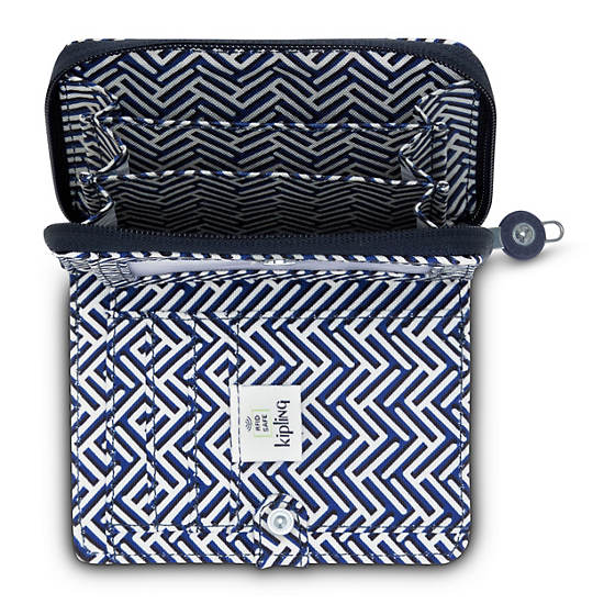 Kipling Money Love Klassieke Printed Small Wallet Portefeuille Donkerblauw | België 1017XY